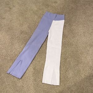CottonOn Ribbed Color Block Split-Hem Pants (M)